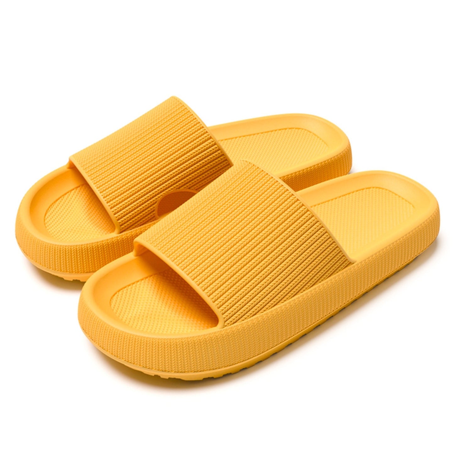 Les pantoufles nuages - Jaune - Launchify